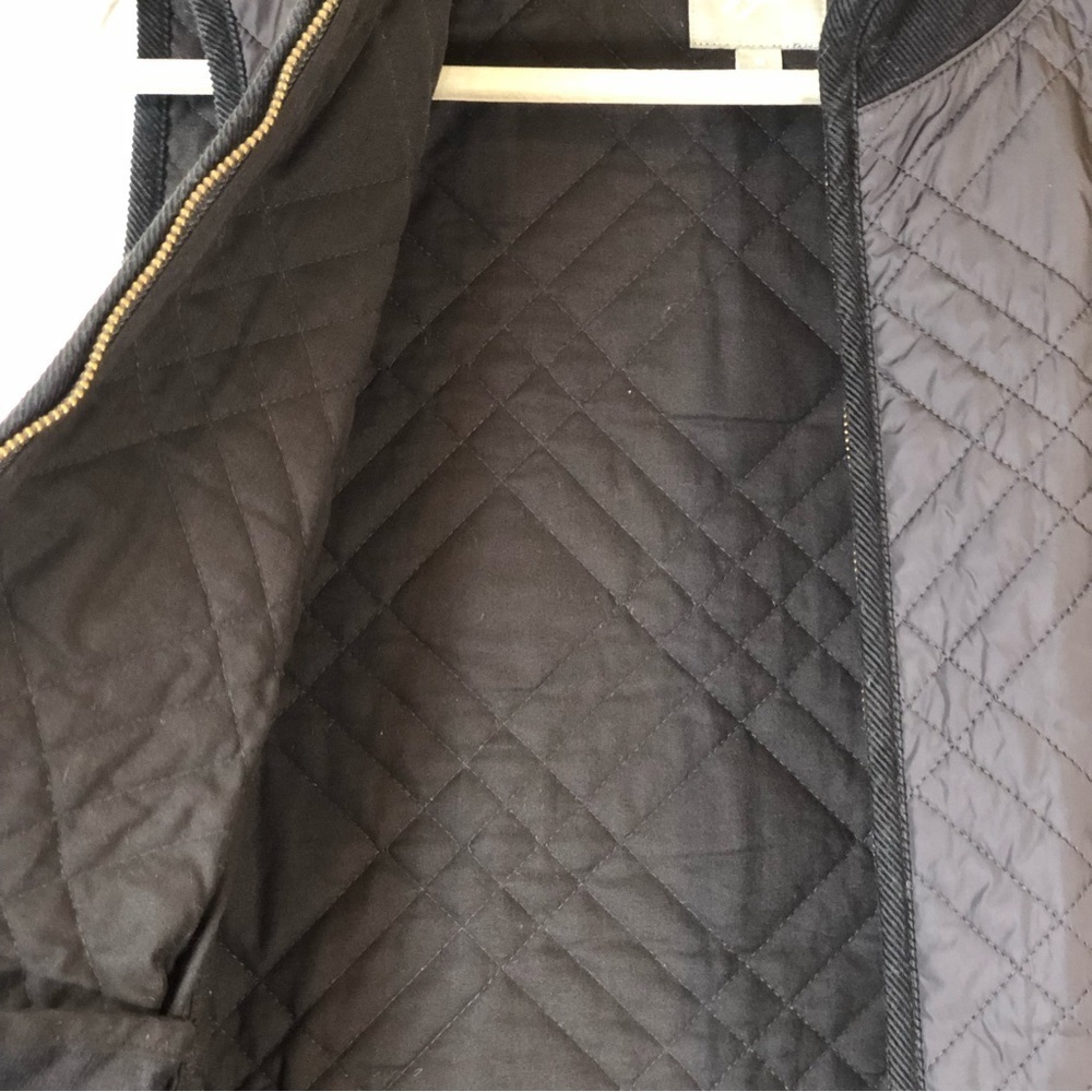 J.Jill Black Full Zip Sleeveless Side Snap Quilted Vest Size M - Picture 8 of 13